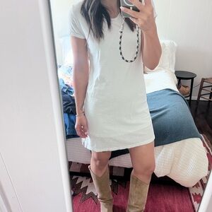 James Peres White T-Shirt Dress